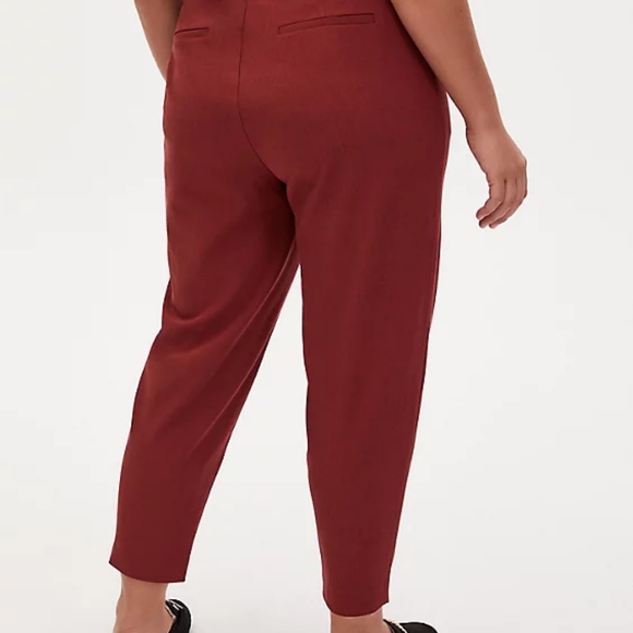 NWT Torrid Brown tie waist, paperbag, strt leg, - Picture 4 of 10